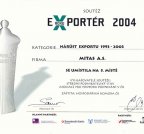 MITAS a.s. mezi exportéry desetiletí 1993 – 2003