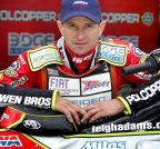Leigh Adams has gained a victory in the Swedish Grand Prix