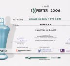 XII. ročník soutěže Exportér roku – MITAS a.s. dvakrát na stupních vítězů