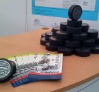 Ice-Hockey pucks Rubena in Czech Olympic Park "Sochi – Letna 2014"